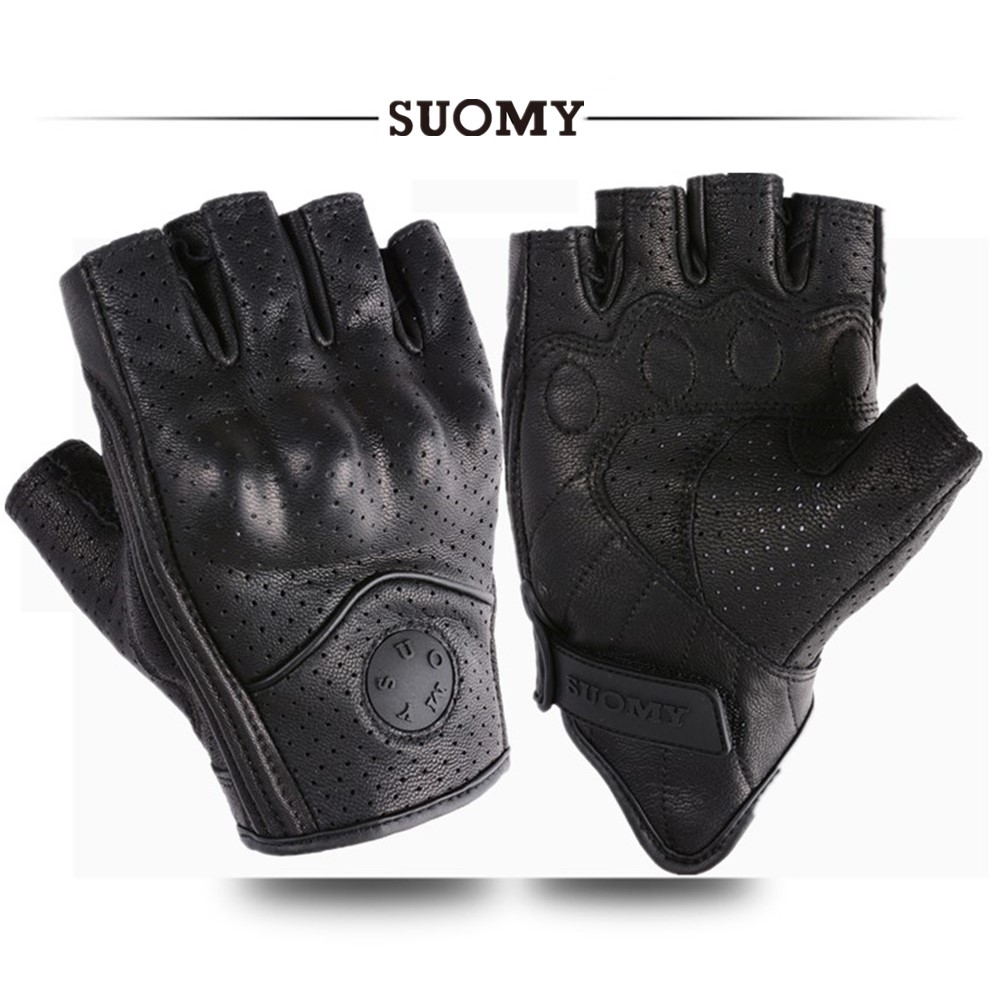 Motorcycle Gear Gloves - Summer Half Finger Motorcycle Gloves Retro