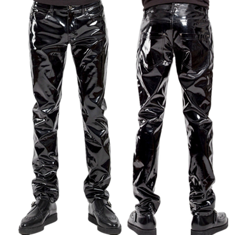 Motorcycle Gear Mens - Sáng Bóng PVC Cao Su Quần