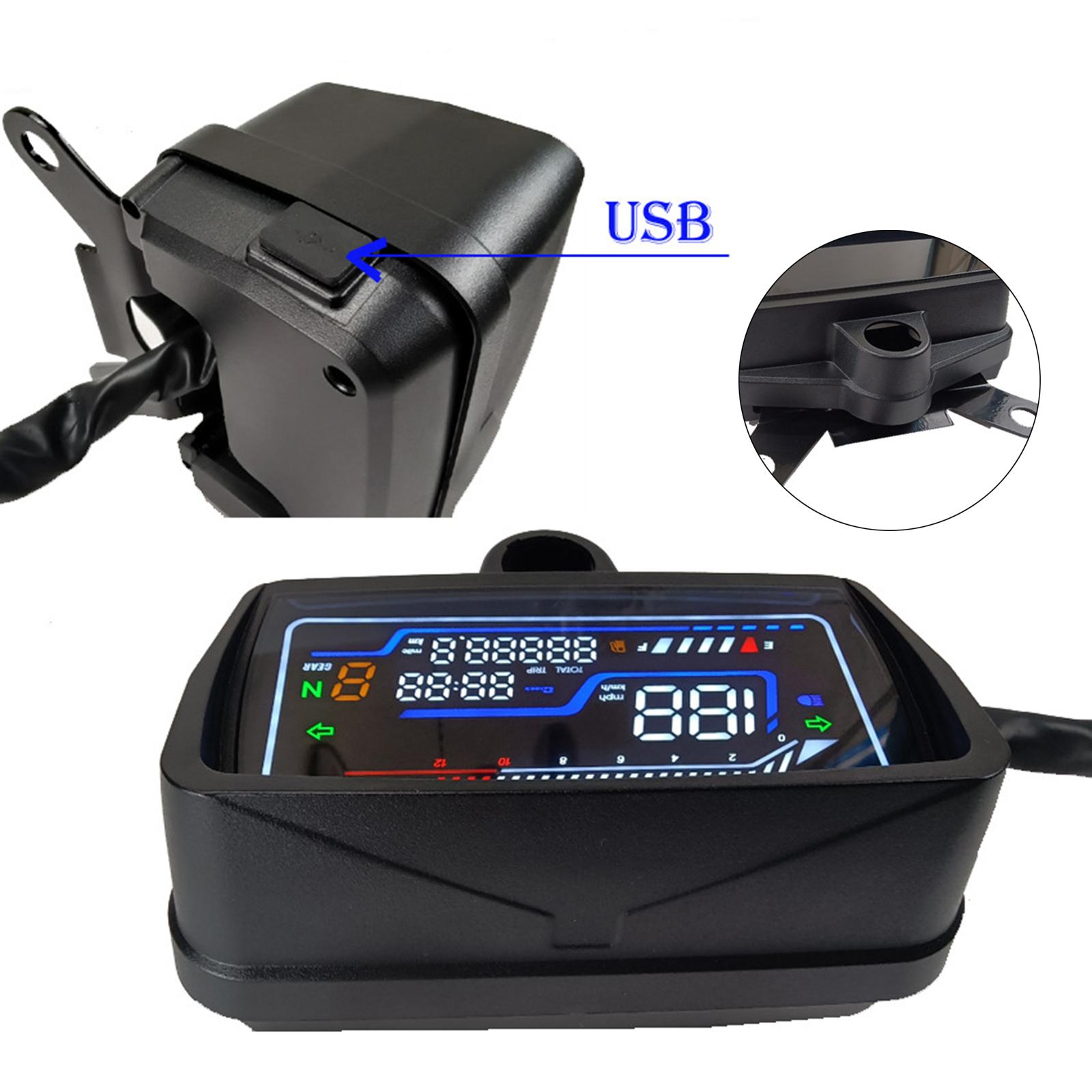 Motorcycle Gear Urban - Anti Glare Motorcycle Speedometer Digital Meter