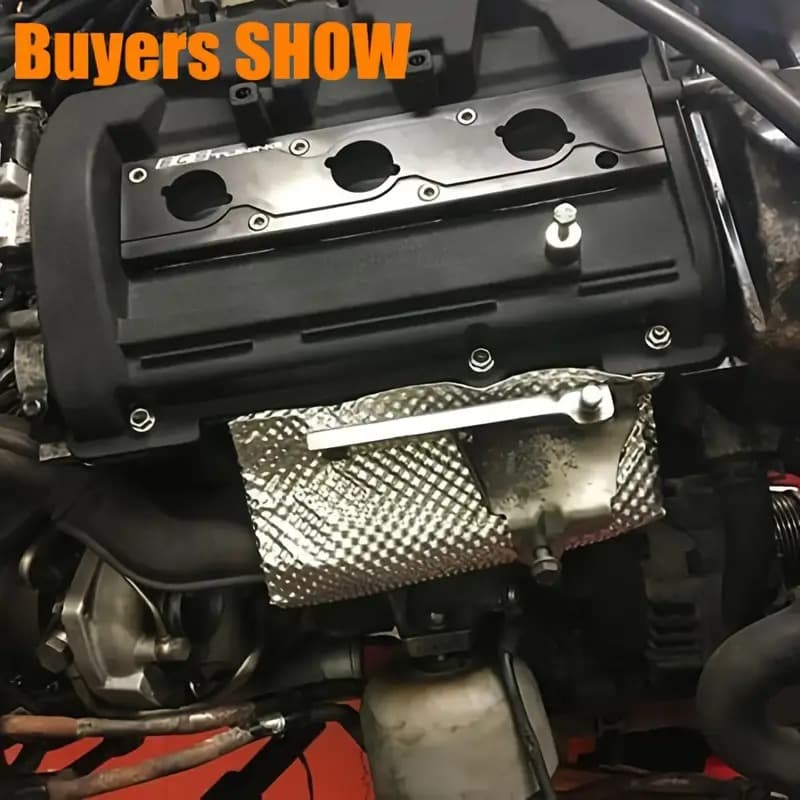 1PC Car Embossed Aluminum Heat - đánh giá và giá Exhaust Wrap Titanium