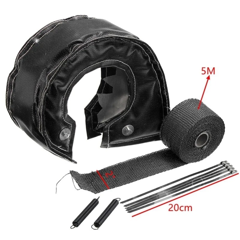 FOR 1 Set T4 Racing Turbo Heat - đánh giá và giá Exhaust Wrap Titanium