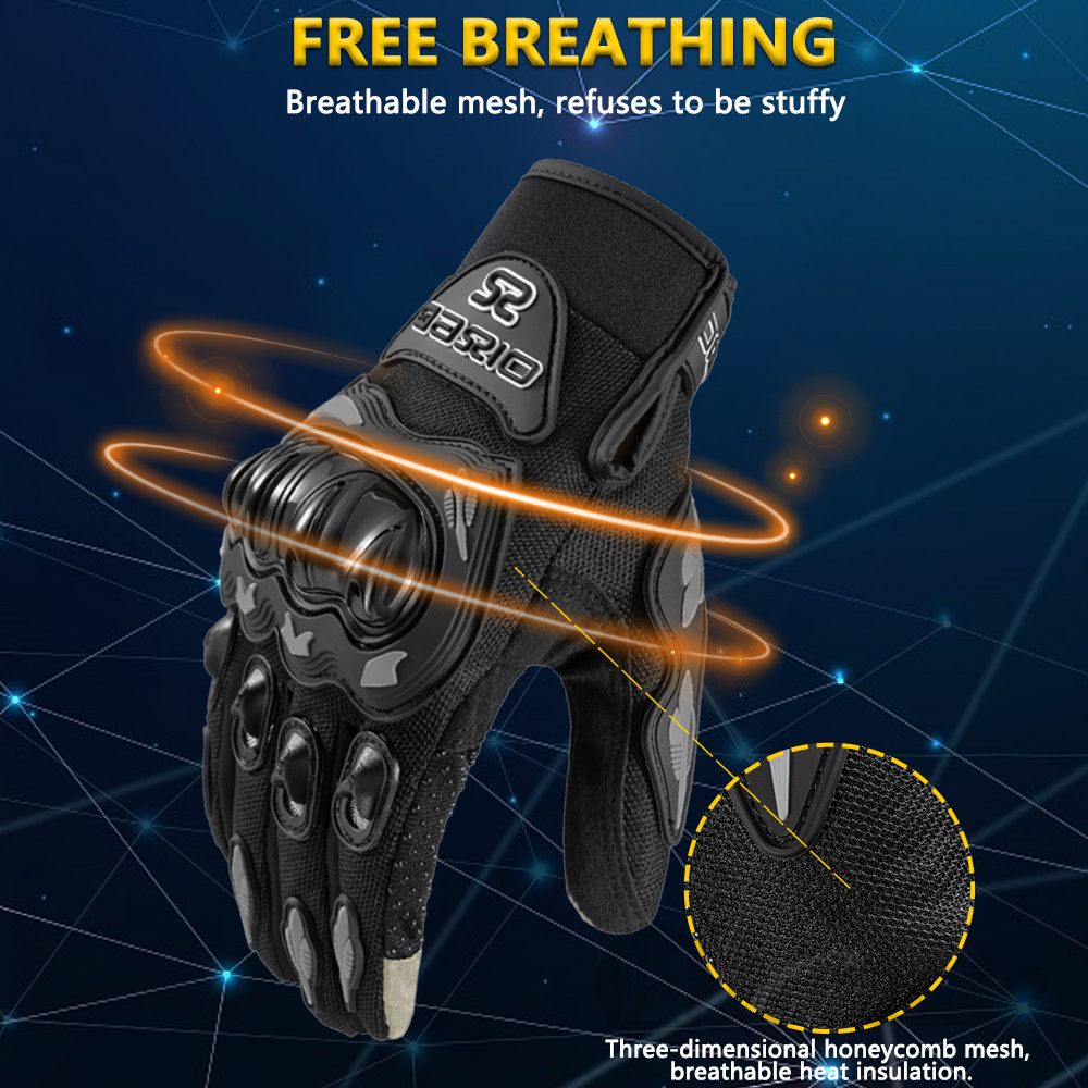 Summer Breathable Full Finger  - đánh giá và giá Motorcycle Gear Gloves