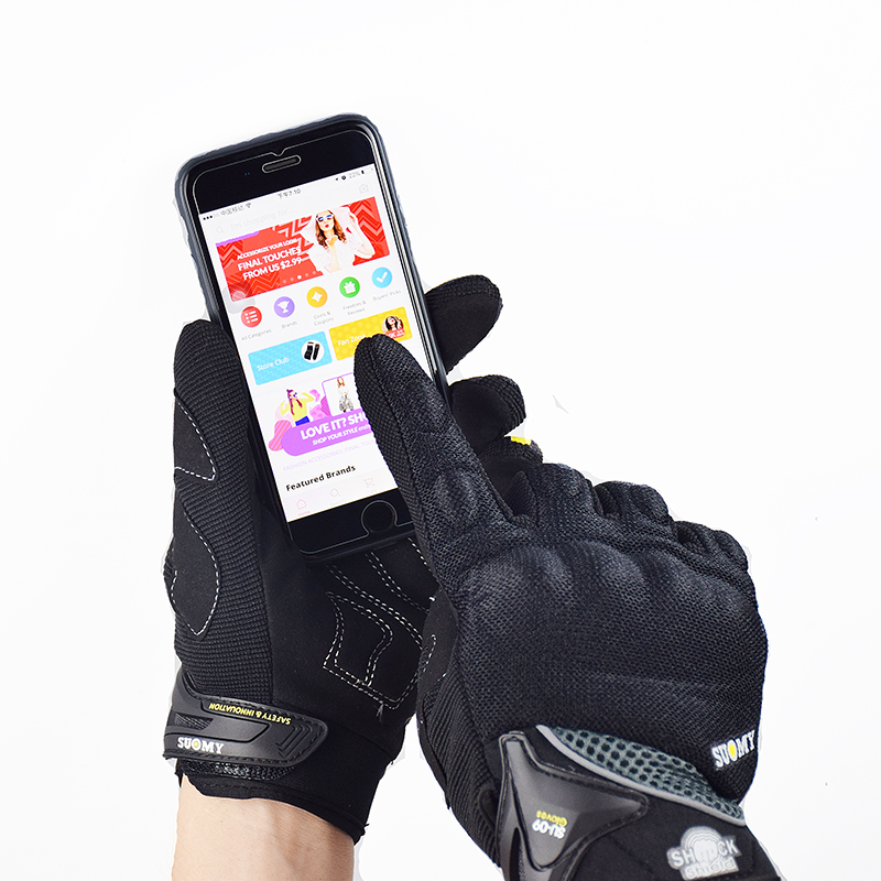 SUOMY Breathable Full Finger R - đánh giá và giá Motorcycle Gear Gloves