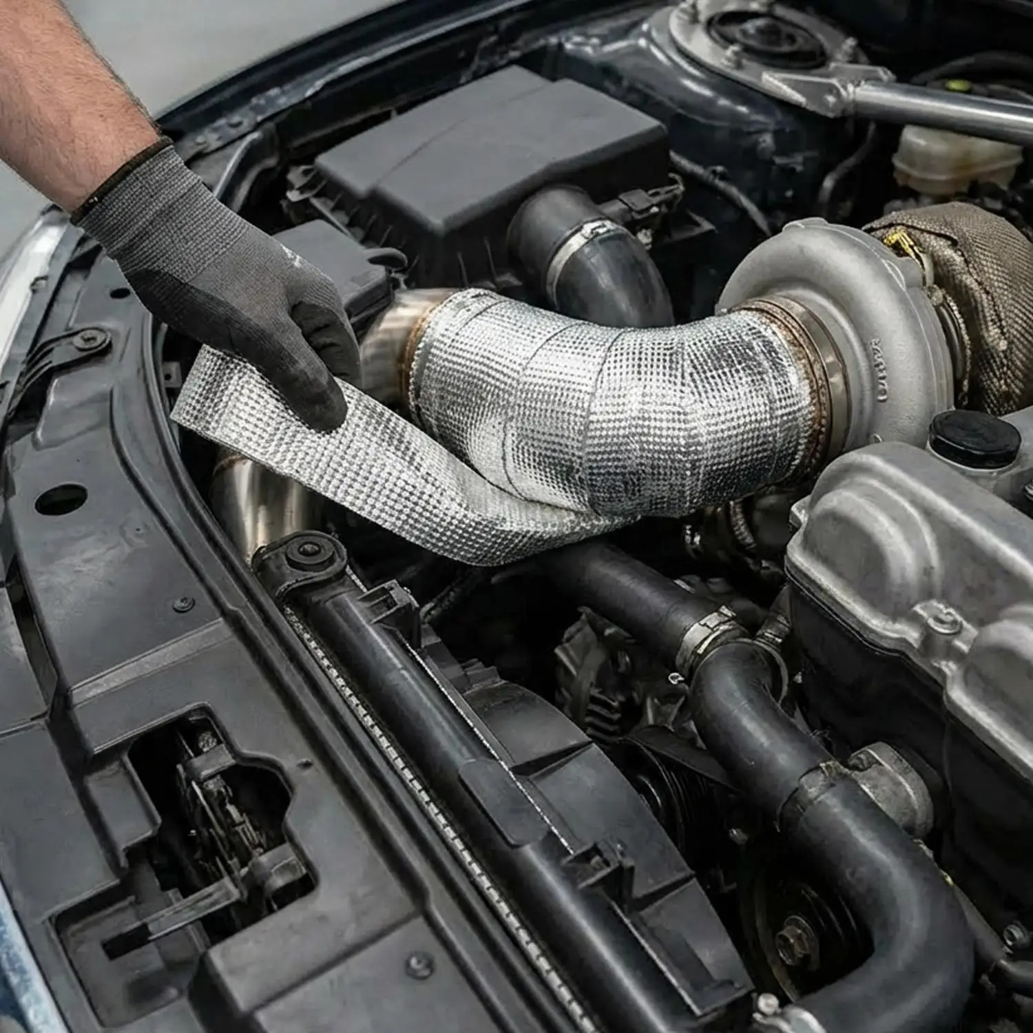 Motorcycle Muffler Thermal Tap - đánh giá và giá Exhaust Wrap Titanium