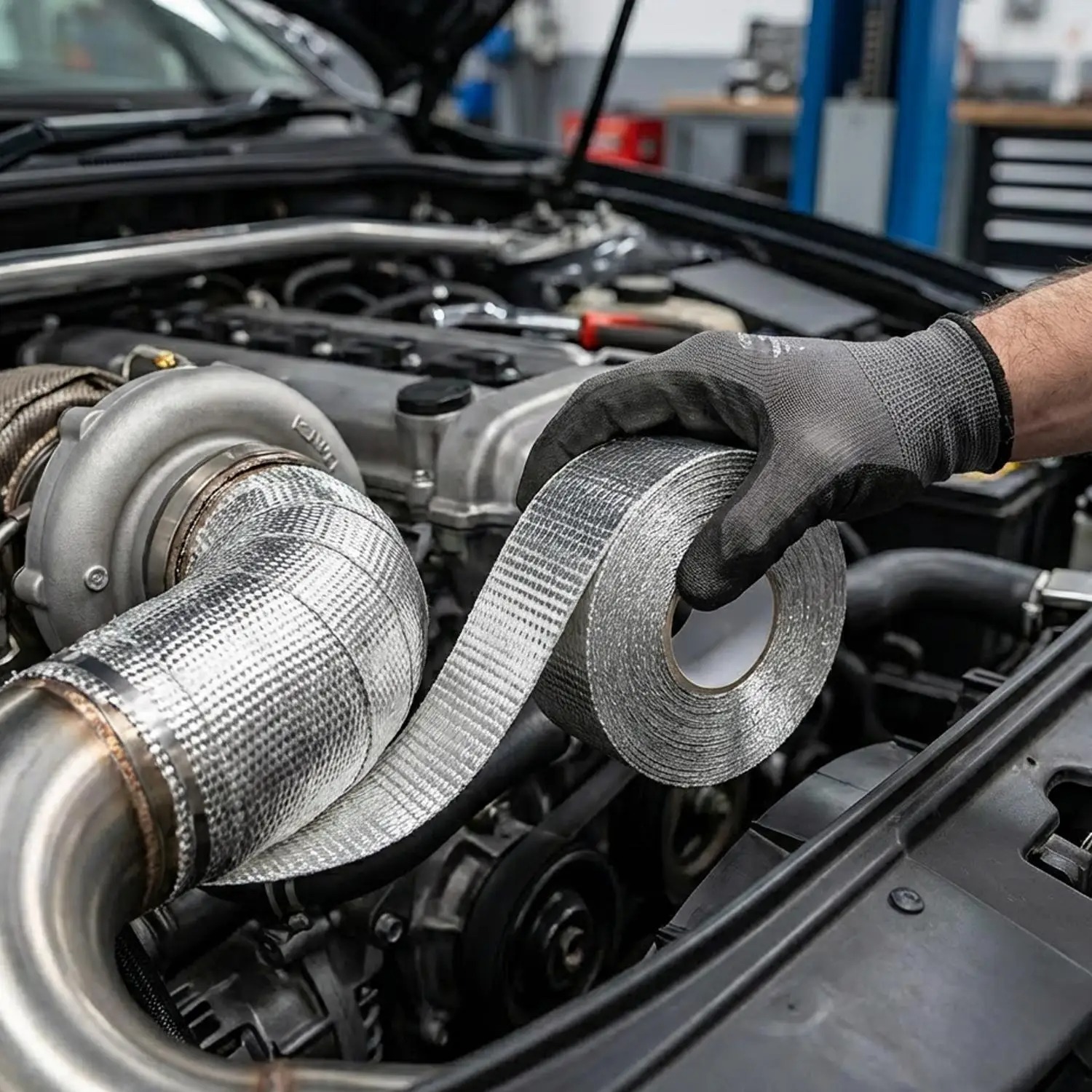 Motorcycle Muffler Thermal Tap - đánh giá và giá Exhaust Wrap Titanium