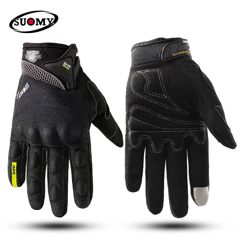 SUOMY Breathable Full Finger R - đánh giá và giá Motorcycle Gear Gloves