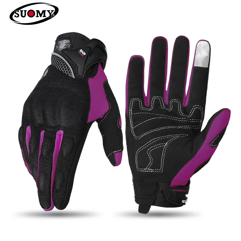 SUOMY Breathable Full Finger R - đánh giá và giá Motorcycle Gear Gloves